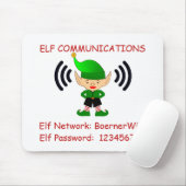 Elf Christmas Wi-Fi Guest Computer Desk Room Mousepad (Mit Mouse)