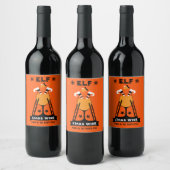 Elf Christmas Wine Weinetikett (Flaschen)