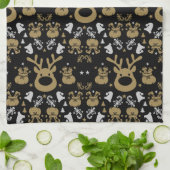 Elf Christmas Wrapping Geschirrtuch (Gefaltet)