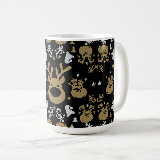 Elf Christmas Wrapping Kaffeetasse (VorderseiteRechts)