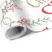 Elf Christmas Wrapping Paper Christmas Cheer Geschenkpapier (Rolleneckpunkt)