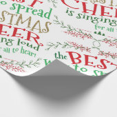 Elf Christmas Wrapping Paper Christmas Cheer Geschenkpapier (Ecke)