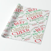 Elf Christmas Wrapping Paper Christmas Cheer Geschenkpapier (Ungerollt)