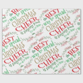 Elf Christmas Wrapping Paper Christmas Cheer Geschenkpapier (Flach)