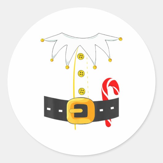 Elf Costume Christmas Holiday Men Women Kids  Runder Aufkleber (Vorderseite)