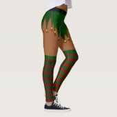 Elf Costume Leggings Afrikanischer Weihnachtself P (Rechts)