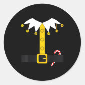 Elf Costume  Runder Aufkleber (Vorderseite)