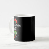 Elf Costume Sozialarbeiter Weihnachtsgebäck Kaffeetasse (Vorderseite Links)