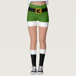 Elf Costume Weihnachts-Leggings Leggings