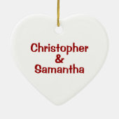 Elf Couple First Christmas Ornament (Hinten)