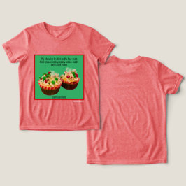 Elf Cupcakes Tri-Blend Shirt