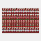 Elf Custom Face Foto Elf Weihf Funny Trump Geschenkpapier Set (Vorderseite 3)