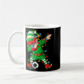 Elf Dabbing Soccer Player Christmas Dab Xmas Kaffeetasse (Links)