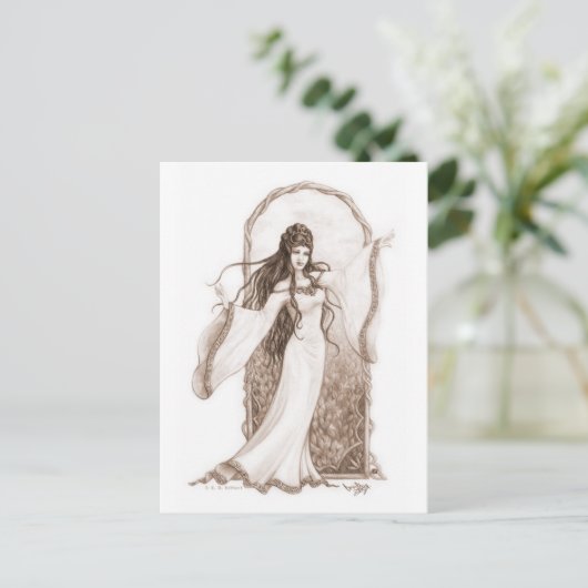 Elf Dancing Postkarte (Stehend Vorderseite)