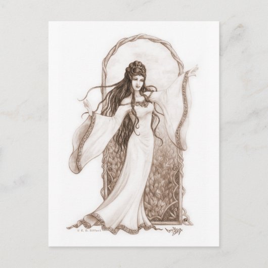 Elf Dancing Postkarte (Vorderseite)