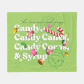 Elf der Film | Die vier Hauptnahrungsgruppen Fleecedecke (Vorderseite (Horizontal))