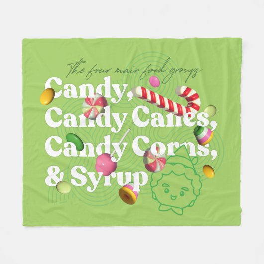 Elf der Film | Die vier Hauptnahrungsgruppen Fleecedecke (Vorderseite (Horizontal))