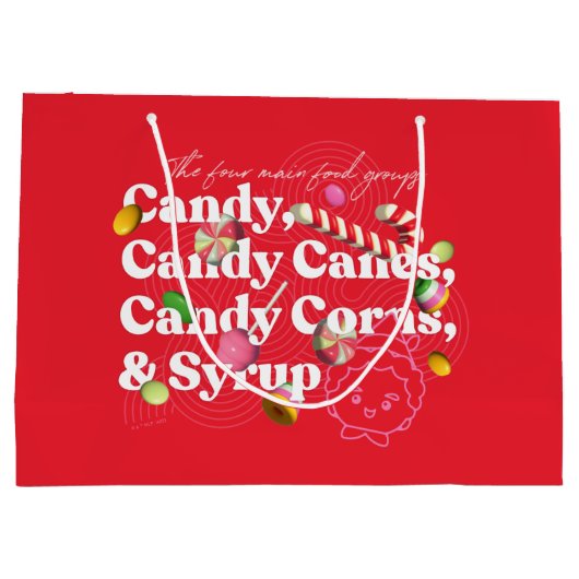 Elf der Film | Die vier Hauptnahrungsgruppen Große Geschenktüte (Rückseite)