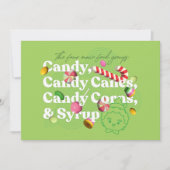 Elf der Film | Die vier Hauptnahrungsgruppen Mitteilungskarte (Vorderseite)