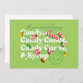 Elf der Film | Die vier Hauptnahrungsgruppen Mitteilungskarte (Vorne/Hinten)