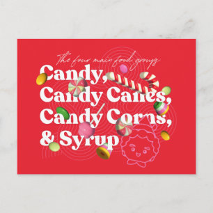 Elf der Film   Die vier Hauptnahrungsgruppen Postkarte