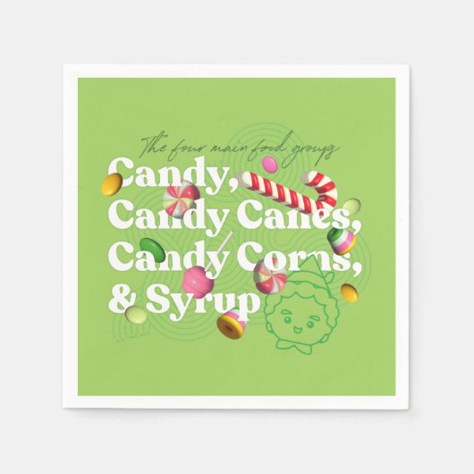 Elf der Film | Die vier Hauptnahrungsgruppen Serviette (Vorderseite)