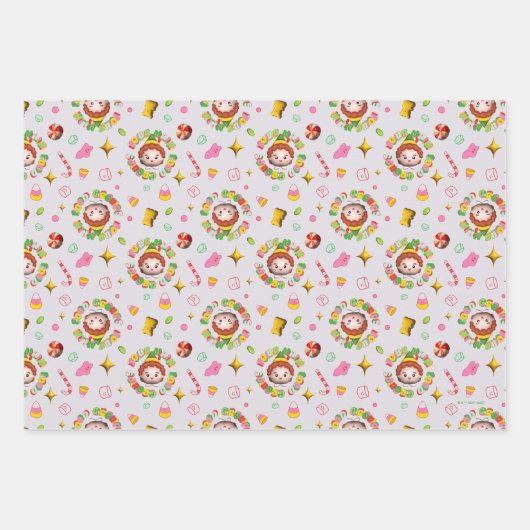 Elf der Film | Muster für vier Hauptnahrungsgruppe Geschenkpapier Set (Vorderseite)