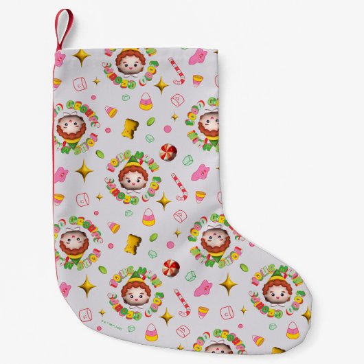 Elf der Film | Muster für vier Hauptnahrungsgruppe Kleiner Weihnachtsstrumpf (Vorderseite)