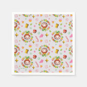 Elf der Film | Muster für vier Hauptnahrungsgruppe Serviette (Vorderseite)