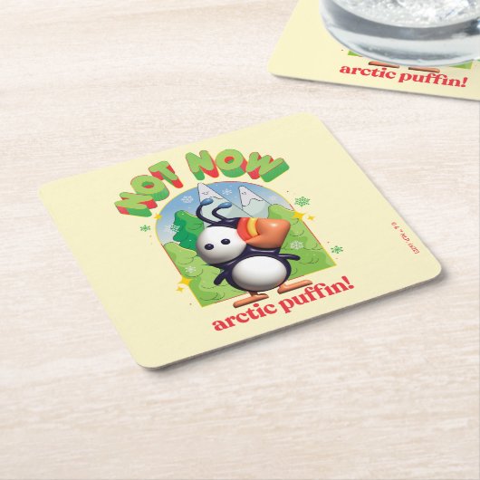 Elf der Film | Nicht jetzt arktischer Puffin! Rechteckiger Pappuntersetzer (angewinkelt)