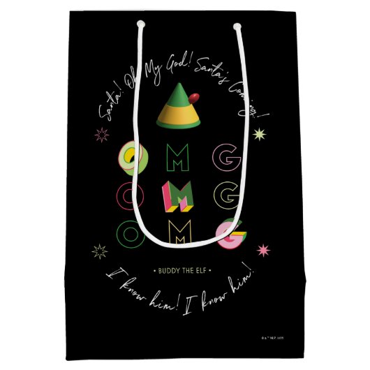 Elf der Film | Santa OMG Mittlere Geschenktüte (Rückseite)