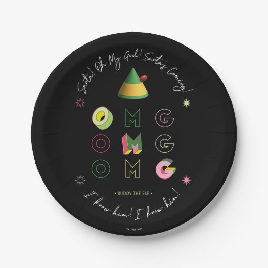 Elf der Film | Santa OMG Pappteller (Vorderseite)