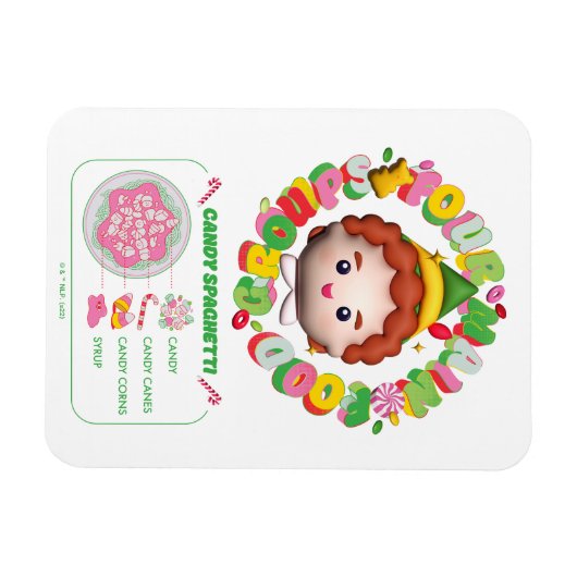 Elf der Film | Vier Hauptnahrungsgruppen Magnet (Horizontal)