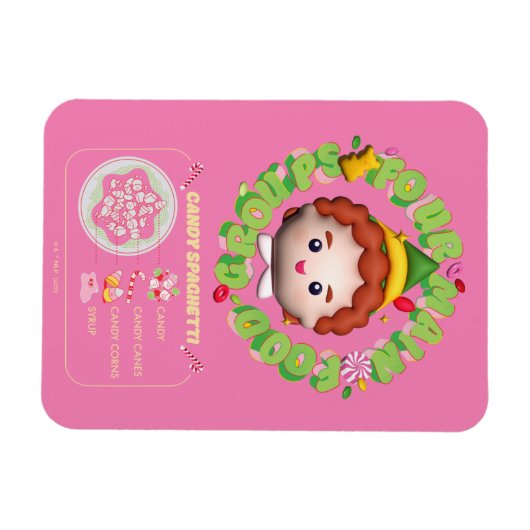 Elf der Film | Vier Hauptnahrungsgruppen Magnet (Horizontal)