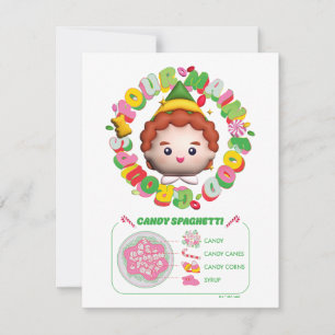 Elf der Film Vier Hauptnahrungsgruppen Mitteilungskarte