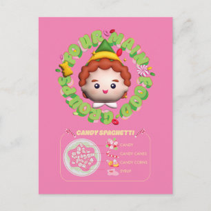 Elf der Film   Vier Hauptnahrungsgruppen Postkarte