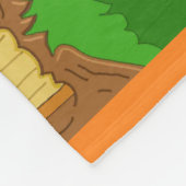 Elf des Weihnachtsmanns Fleecedecke (Ecke)