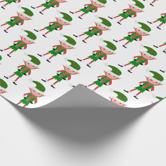 Elf Design Christmas Geschenkpapier (Ecke)
