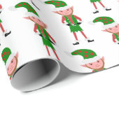 Elf Design Christmas Geschenkpapier (Rolleneckpunkt)