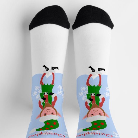 Elf Design Christmas Socken (Oben)