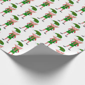 Elf Design Weihnachten Geschenkpapier (Ecke)