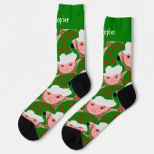 Elf Design Weihnachten Socken (Linkes Detail)