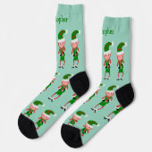 Elf Design Weihnachten Socken (Linkes Detail)