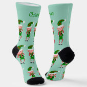 Elf Design Weihnachten Socken (Gewinkelt)