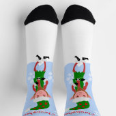 Elf Design Weihnachten Socken (Oben)