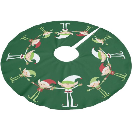 Elf Design - Weihnachtsbaumrock Polyester Weihnachtsbaumdecke (Schrägansicht)