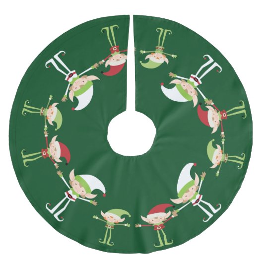 Elf Design - Weihnachtsbaumrock Polyester Weihnachtsbaumdecke (Vorderseite)