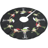 Elf Design - Weihnachtsbaumrock Polyester Weihnachtsbaumdecke (Schrägansicht)