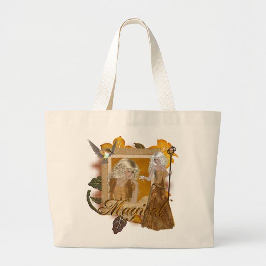 Elf Designs :: Magical von MarloDee Jumbo Stoffbeutel (Vorne)