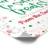 Elf dich selbst, einige Leckereien unterschreiben Poster (Ecke)